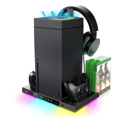 Multifunkční nabíjecí RGB stojan iPega XBX024S s chlazením pro Xbox