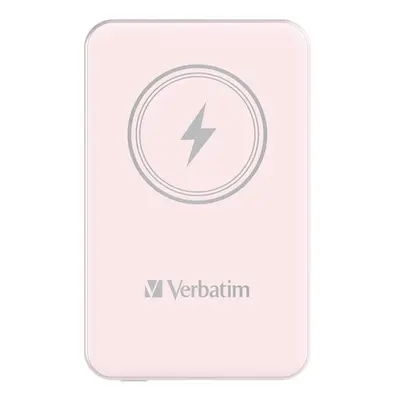 Verbatim Charge 'n' Go, magnetická, 5000 mAh, USB-C, růžová