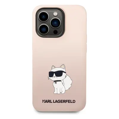 Zadní kryt Karl Lagerfeld Liquid Silicone Choupette NFT pro Apple iPhone 14 Pro Max, pink