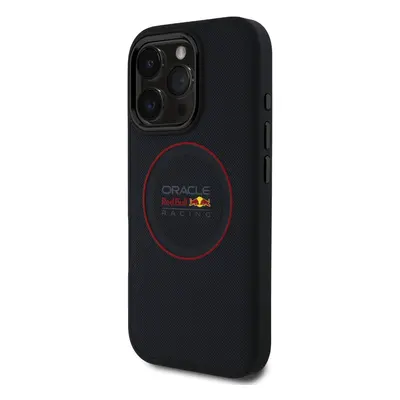 Zadní kryt Red Bull PU Leather Red Ring MagSafe pro Apple iPhone 16 Pro Max, navy