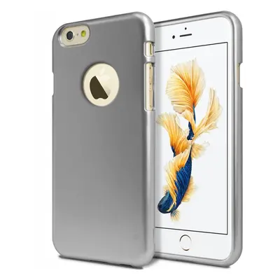 Silikonové pouzdro MERCURY iJELLY METAL pro APPLE IPHONE X, ŠEDÉ