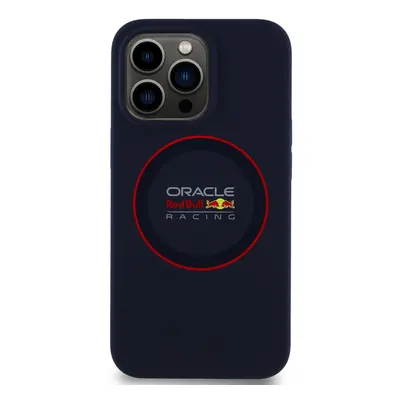 Zadní kryt Red Bull Silicone Red Ring MagSafe pro Apple iPhone 13 Pro, navy