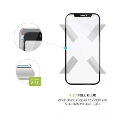 Tvrzené sklo FIXED Full-Cover pro Motorola Moto G8 Power Lite, černé