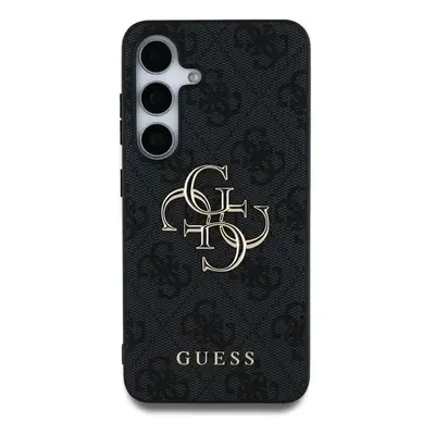 Zadní kryt Guess PU 4G Metal Logo pro Samsung Galaxy S25, šedá