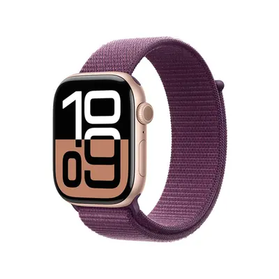 Apple Watch Series 10 GPS 42mm Rose Gold Aluminium / Plum Sport Loop