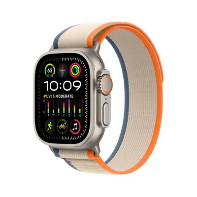 Apple Watch Ultra 2 GPS + Cellular 49mm Titanium / Orange/Beige Trail Loop - S/M