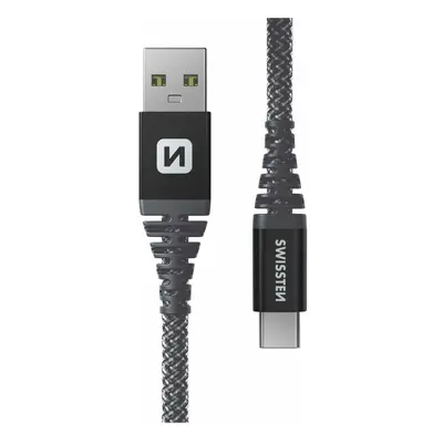 Swissten Kevlar USB/USB-C 1,5m antracit