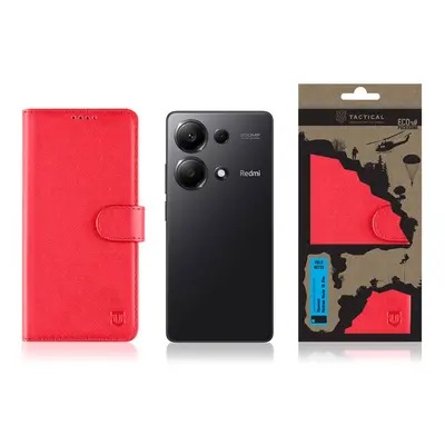 Flipové pouzdro Tactical Field Notes pro Xiaomi Redmi Note 12 Pro 5G, červená