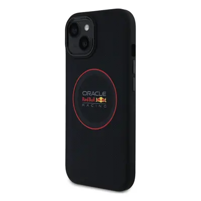 Zadní kryt Red Bull PU Leather Red Ring MagSafe pro Apple iPhone 14, navy