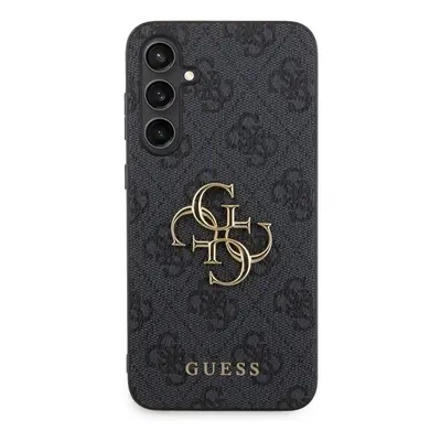 Zadní kryt Guess PU 4G Metal Logo pro Samsung Galaxy S23 FE, šedá