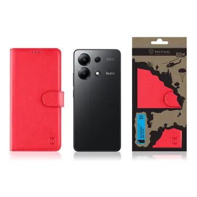 Flipové pouzdro Tactical Field Notes pro Xiaomi Redmi Note 13 4G, červená