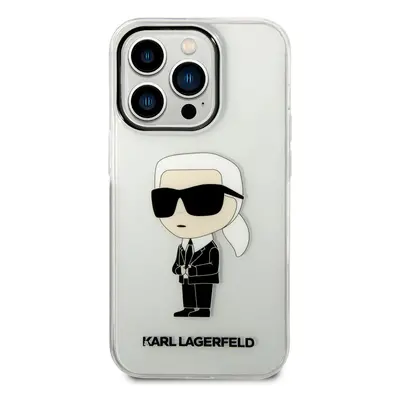 Zadní kryt Karl Lagerfeld IML Ikonik NFT pro Apple iPhone 14 Pro, transparentní