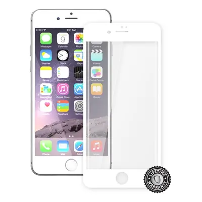 Screenshield tvrzené sklo Apple iPhone 7 Plus full COVER, metalic white