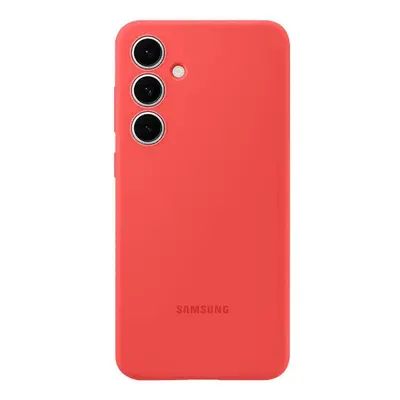 Silikonový zadní kryt pro Samsung Galaxy S25 Ultra EF-PS938CREGWW, červená