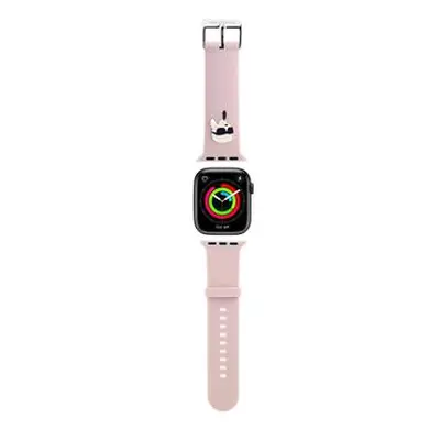 Řemínek Karl Lagerfeld Karl Head NFT pro Apple Watch 42/44/45/46/49, růžová