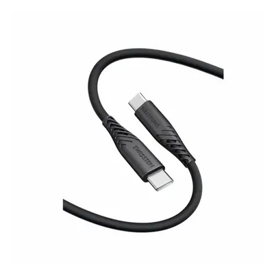 Swissten Soft Silicone USB-C/USB-C, 0,4m, černá