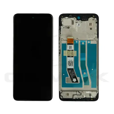 LCD display + dotyková deska + přední kryt pro Motorola Moto G55, black (Service Pack)