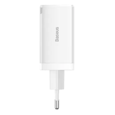 Baseus GaN5 Pro Quick USB-A + 2x USB-C 65W bílá