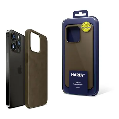 Zadní ochranný kryt 3mk HARDY MagFabric Case pro Apple iPhone 15 Plus, taupe