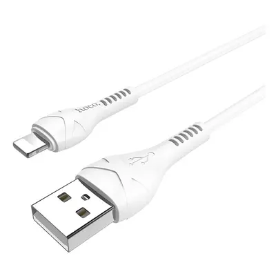 Datový kabel Hoco Cool Power Charging Data Cable for Lightning 1M, bílá