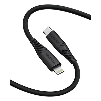 Swissten Soft Silicone USB/Lightning 1,5m, 30W černá