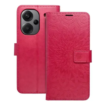 Flipové pouzdro MEZZO Book case pro Xiaomi Redmi Note 13 Pro+ 5G, mandala magenta