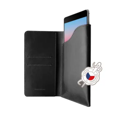 FIXED Pocket Book Kožené pouzdro pro Apple iPhone X/XS/11 Pro, černá