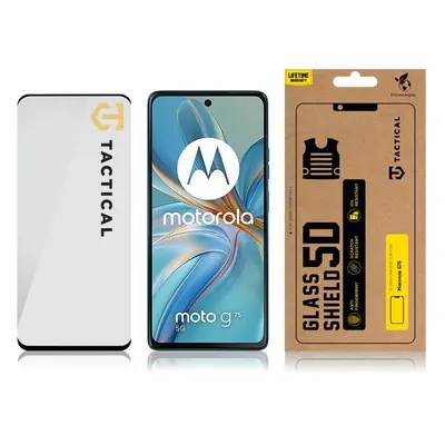 Ochranné tvrzené skloTactical Glass Shield 5D pro Motorola Moto G75, černá