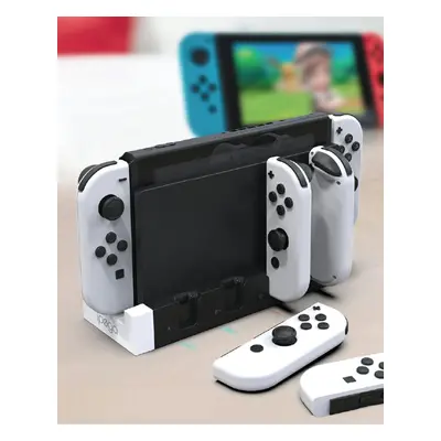 Nabíjecí stanice iPega 9186 pro N-Switch a Joy-con bílá / černá