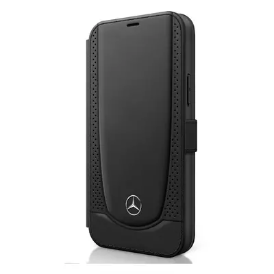 Mercedes Perforated flipové pouzdro MEFLBKP12SARMBK Apple iPhone 12 mini black