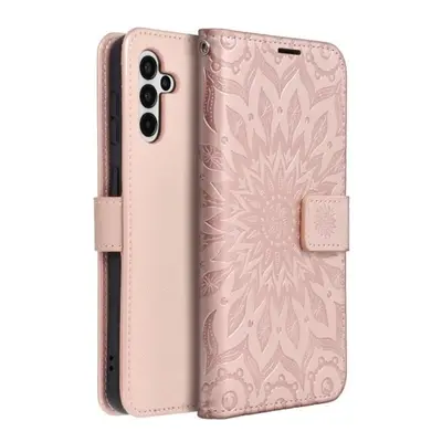 Flipové pouzdro Forcell MEZZO pro Samsung Galaxy A13 5G, mandala rose gold