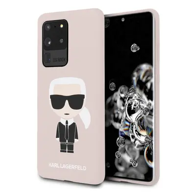 Karl Lagerfeld Full Body silikonový kryt KLHCS69SLFKPI Samsung Galaxy S20 Ultra pink