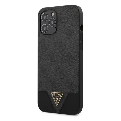 Guess 4G Triangle zadní kryt GUHCP12LPU4GHBK Apple iPhone 12 Pro Max grey