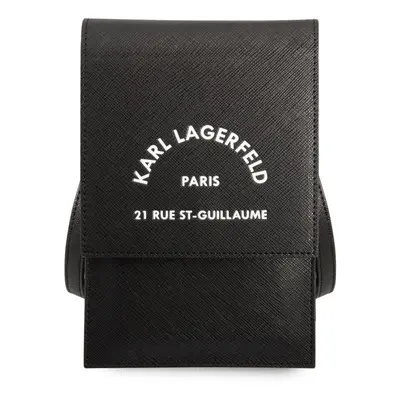 Taška Karl Lagerfeld Saffiano Rue Saint Guillaume Wallet Phone Bag, černá