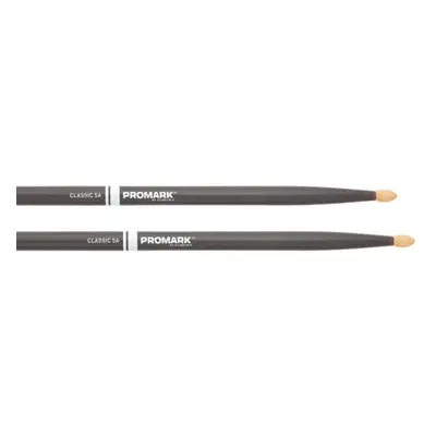 Pro-Mark TX5AW-GRAY Classic 5A Painted Hickory Wood Tip - Dark Gray