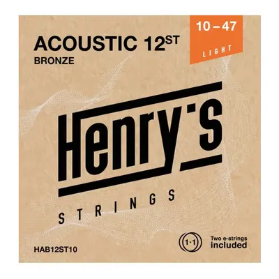 Henry`s HAB12ST10 Acoustic Bronze - 010“ - 047“