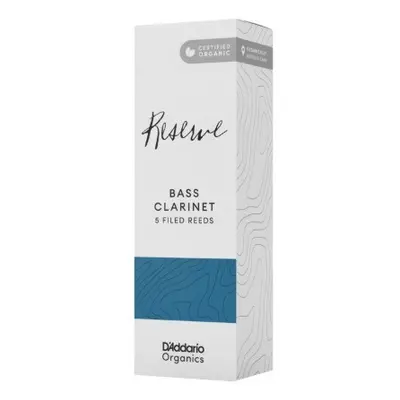 D'Addario ODER05305 Organic Reserve Bass Clarinet Reeds 3.0+ - 5 Pack