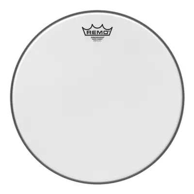 Remo BA-0814-WS Ambassador White Suede 14"