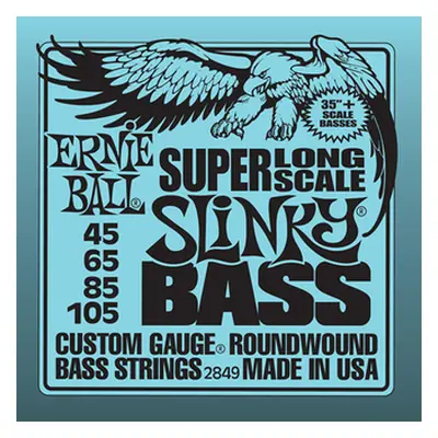 Ernie Ball 2849 Stainless Steel Bass Long Scale Slinky - .045 - .105