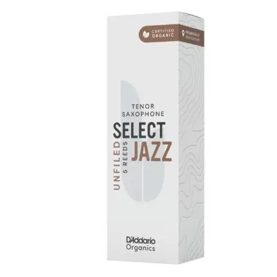 D'Addario ORRS05TSX4S Organic Select Jazz Unfiled Tenor Saxophone Reeds 4 Soft - 5 Pack