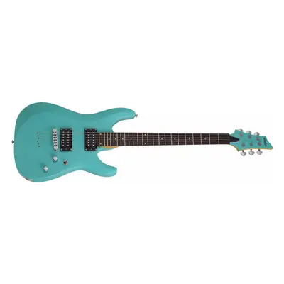 Schecter C-6 Deluxe Satin Aqua