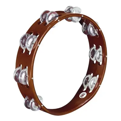 Meinl TA2A-AB Traditional Wood Tambourine 2 Rows Aluminium - African Brown