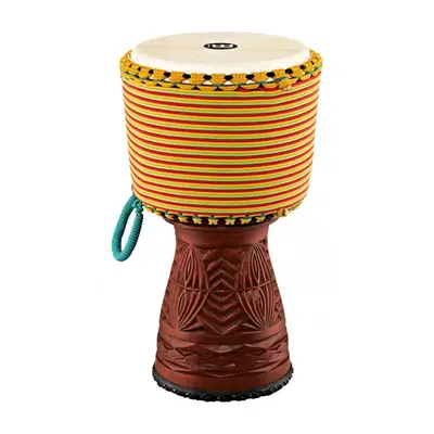 Meinl AE-DJTC1-L Artisan Edition Tongo Carved Djembe - Coloured Rope Wrapping