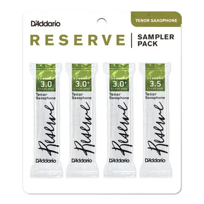 Rico DRS-K30 Reserve Reed Sampler Pack - Tenor Saxophone 3.0/3.0+/3.5 - 4-Pack