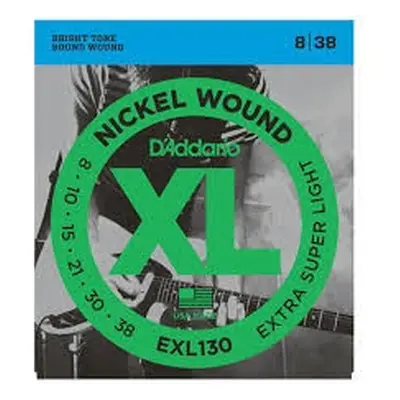 D'Addario EXL130 Extra Super Light Top - .008 - .038