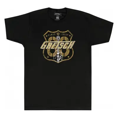 Gretsch Route 83 T-Shirt, Black, Medium