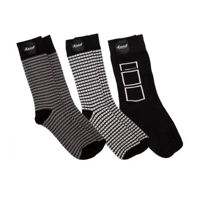 Marshall ponožky 3 Pack Monochrome Socks 3-6