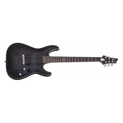 Schecter C-1 Platinum See-Thru Black Satin