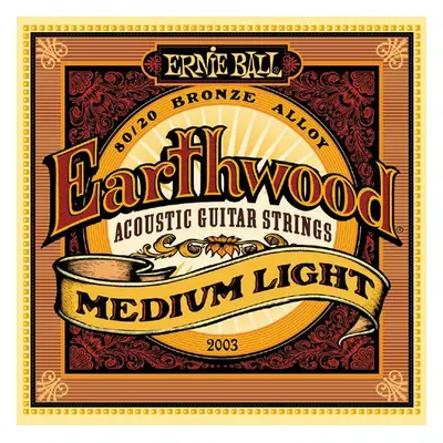 Ernie Ball P02003 Earthwood 80/20 Bronze Medium Light - .012 - .054