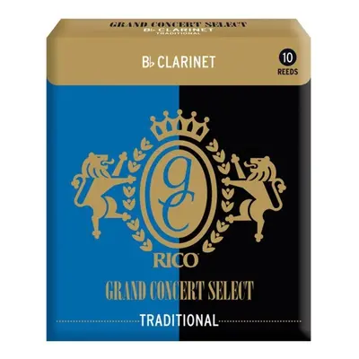 Rico RGC10BCL350 - Grand Concert Select Traditional - Bb Clarinet Reeds 3.5 - 10 Box